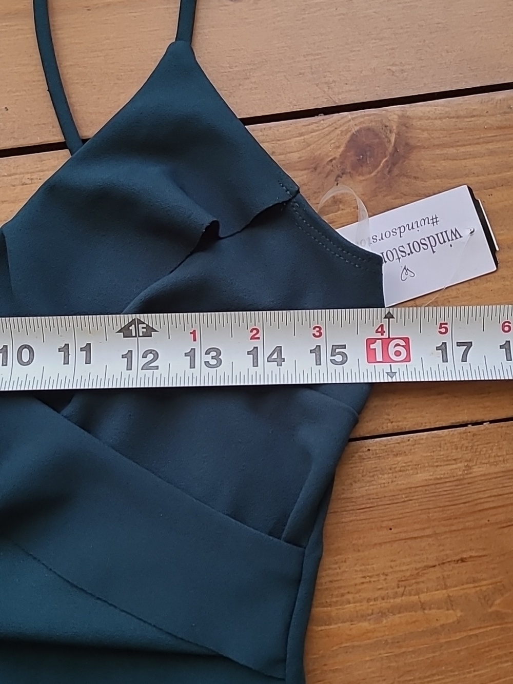 Beautiful Green Spaghetti Strap Asymmetrical Ruffle Midi Dress - Picture 7 of 9
